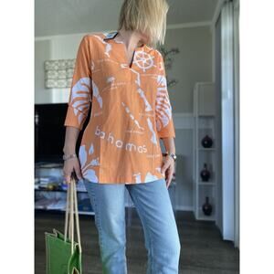 BAHARÍ BAHAMAS Tunic The Archipelago Size XS New With Tags